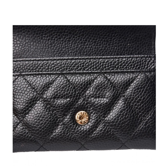 Authentic Chanel Caviar Quilted Flap Card Holder Wallet - Picture 8 of 8